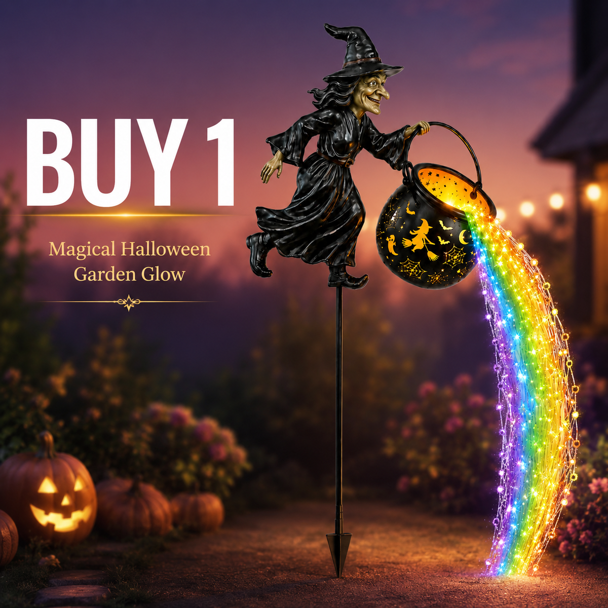 Early Halloween Special 50% OFF🎃Halloween Witch Cauldron Garden Light