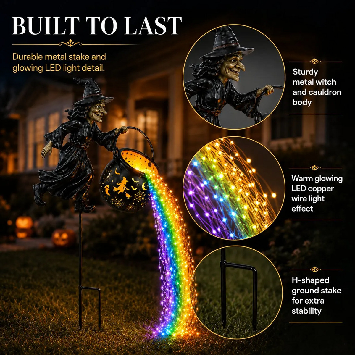Early Halloween Special 50% OFF🎃Halloween Witch Cauldron Garden Light