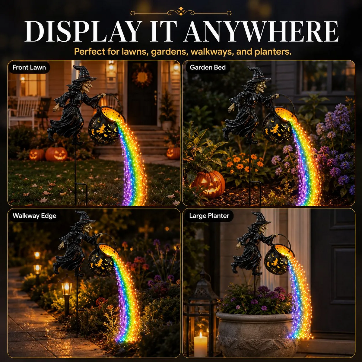 Early Halloween Special 50% OFF🎃Halloween Witch Cauldron Garden Light