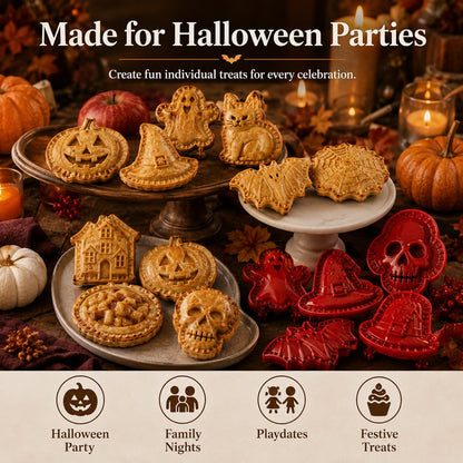 Halloween hand pies arranged for a party