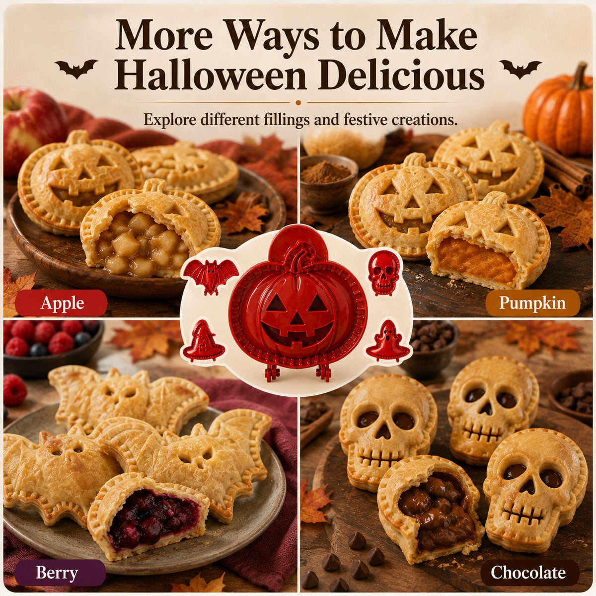 Hand pies with several filling ideas