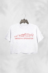 Midweight Sainz Smooth Operator Racing Fan CROP TOP FOR WOMEN