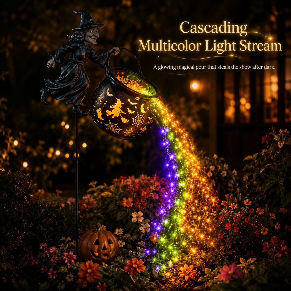 Early Halloween Special 50% OFF🎃Halloween Witch Cauldron Garden Light